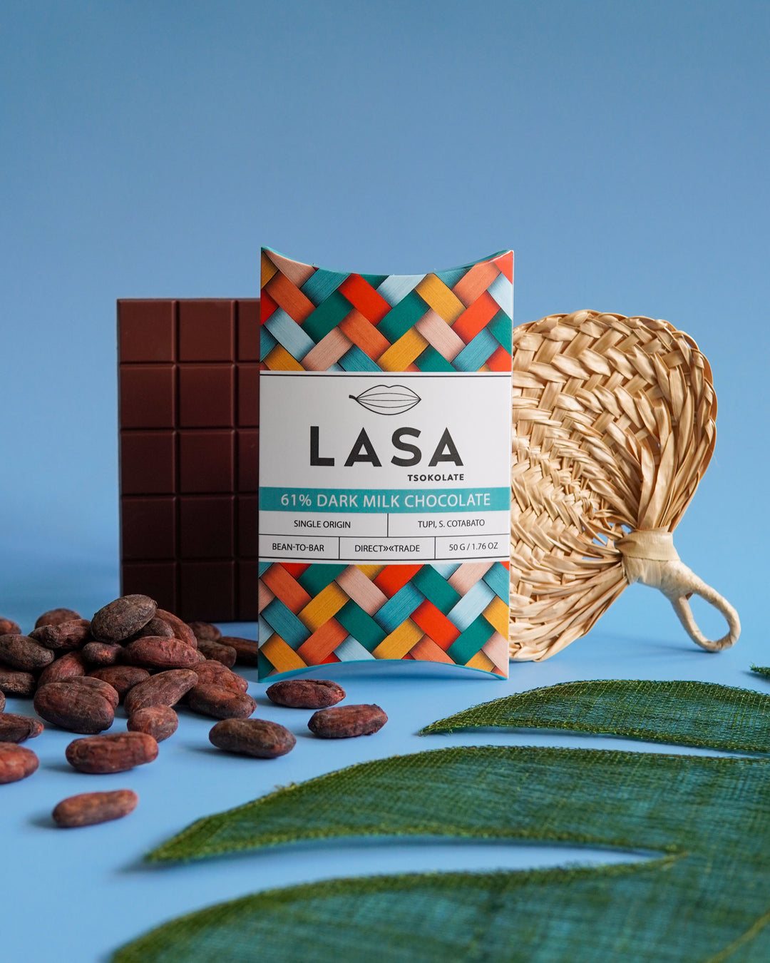 Lasa Tsokolate 61% Dark Milk Chocolate Bar