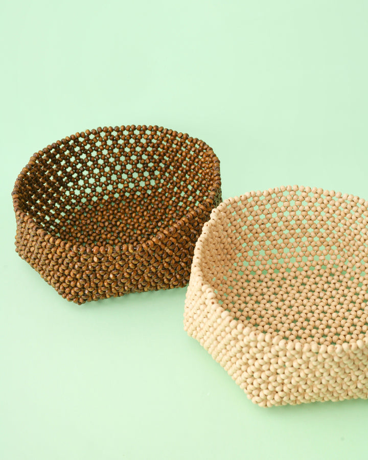 HABI Footwear and Lifestyle Sinta Beaded Accessory Tray