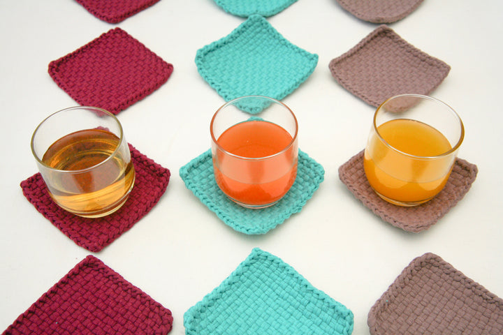 Hand-Woven Coasters Set of 6 - Roots Collective PH
