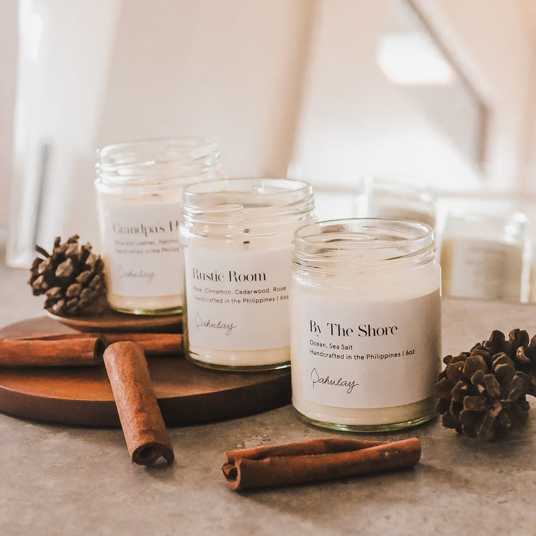 Pahulay Handcrafted Soy Palm Wax Candle in Honeymoon