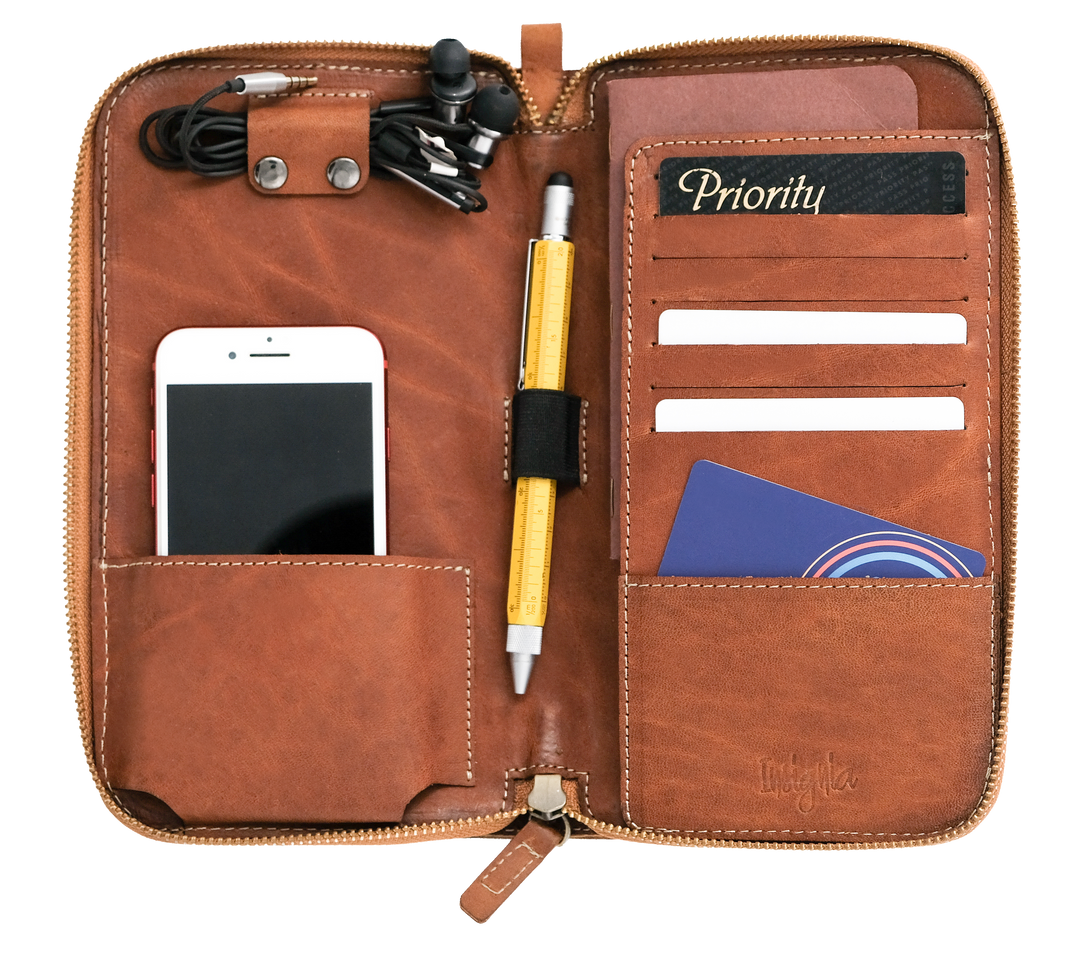 Kato Accountant Leather Travel Wallet - Roots Collective PH