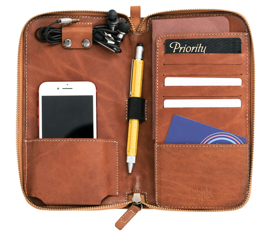 Kato Accountant Leather Travel Wallet - Roots Collective PH