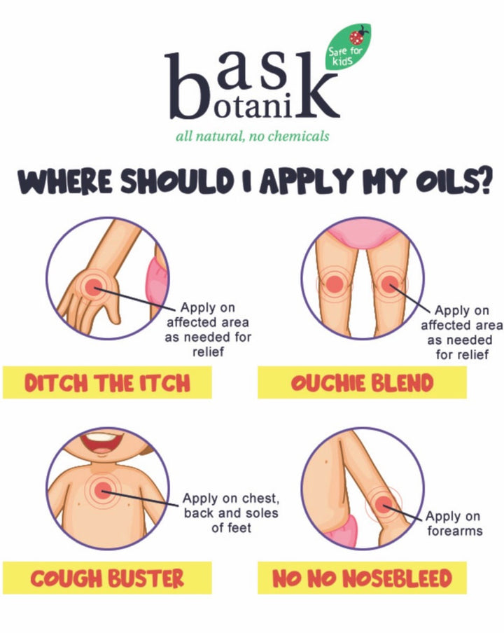 Bask Botanik Cough Buster Kid-Friendly Essential Oil Roller