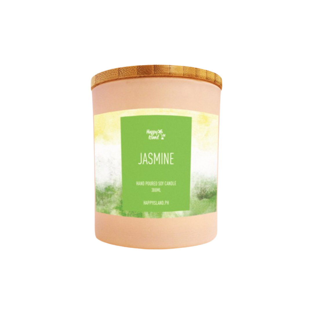 Happy Island Hand-Poured Soy Candle in Jasmine