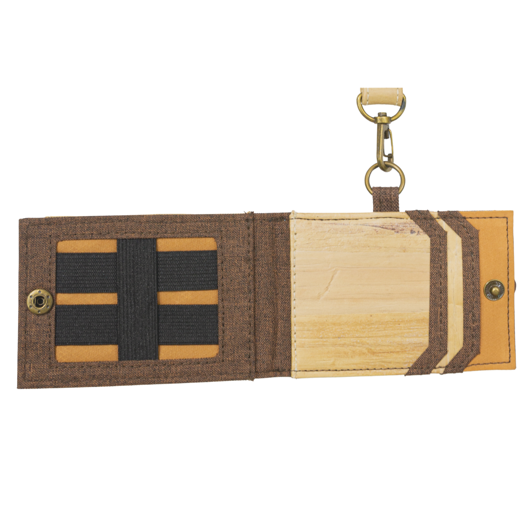 Jacinto and Lirio Kaibigan II ID Vegan Leather Wallet Horizontal Orientation