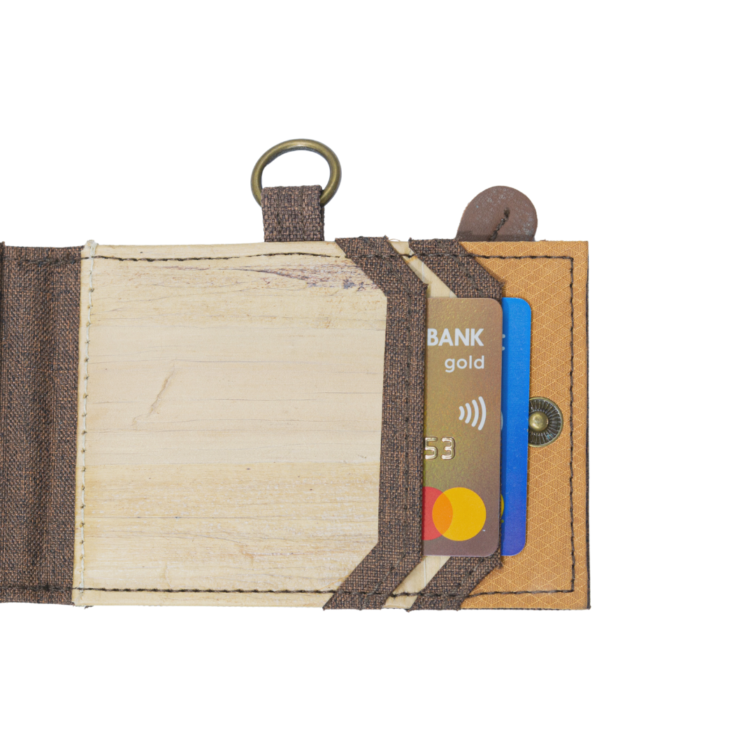Jacinto and Lirio Kaibigan II ID Vegan Leather Wallet Horizontal Orientation