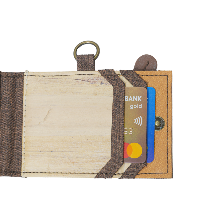 Jacinto and Lirio Kaibigan II ID Vegan Leather Wallet Horizontal Orientation
