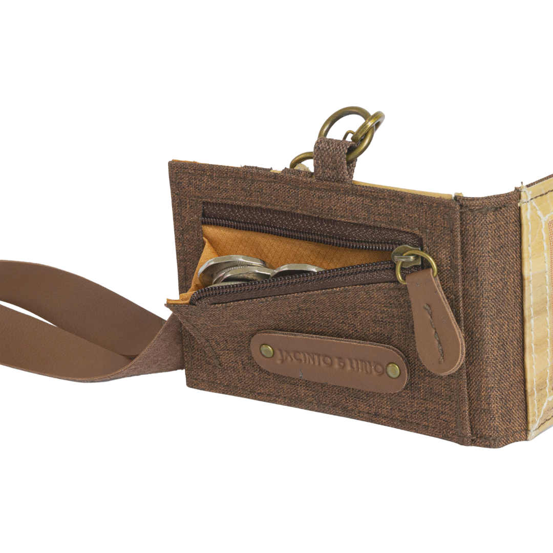 Jacinto and Lirio Kaibigan II ID Vegan Leather Wallet Horizontal Orientation