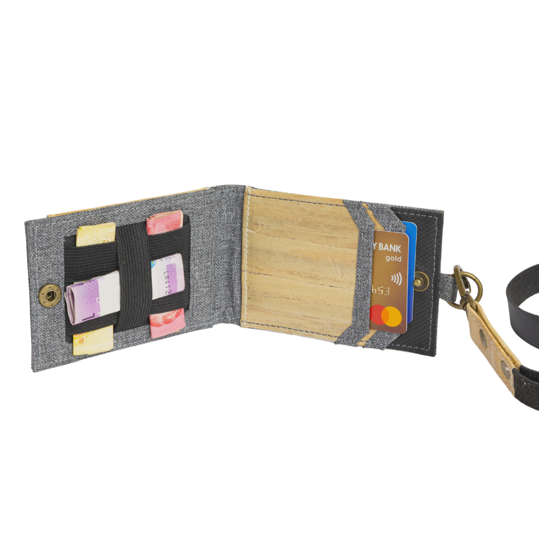 Jacinto and Lirio Kaibigan II ID Vegan Leather Wallet Vertical Orientation