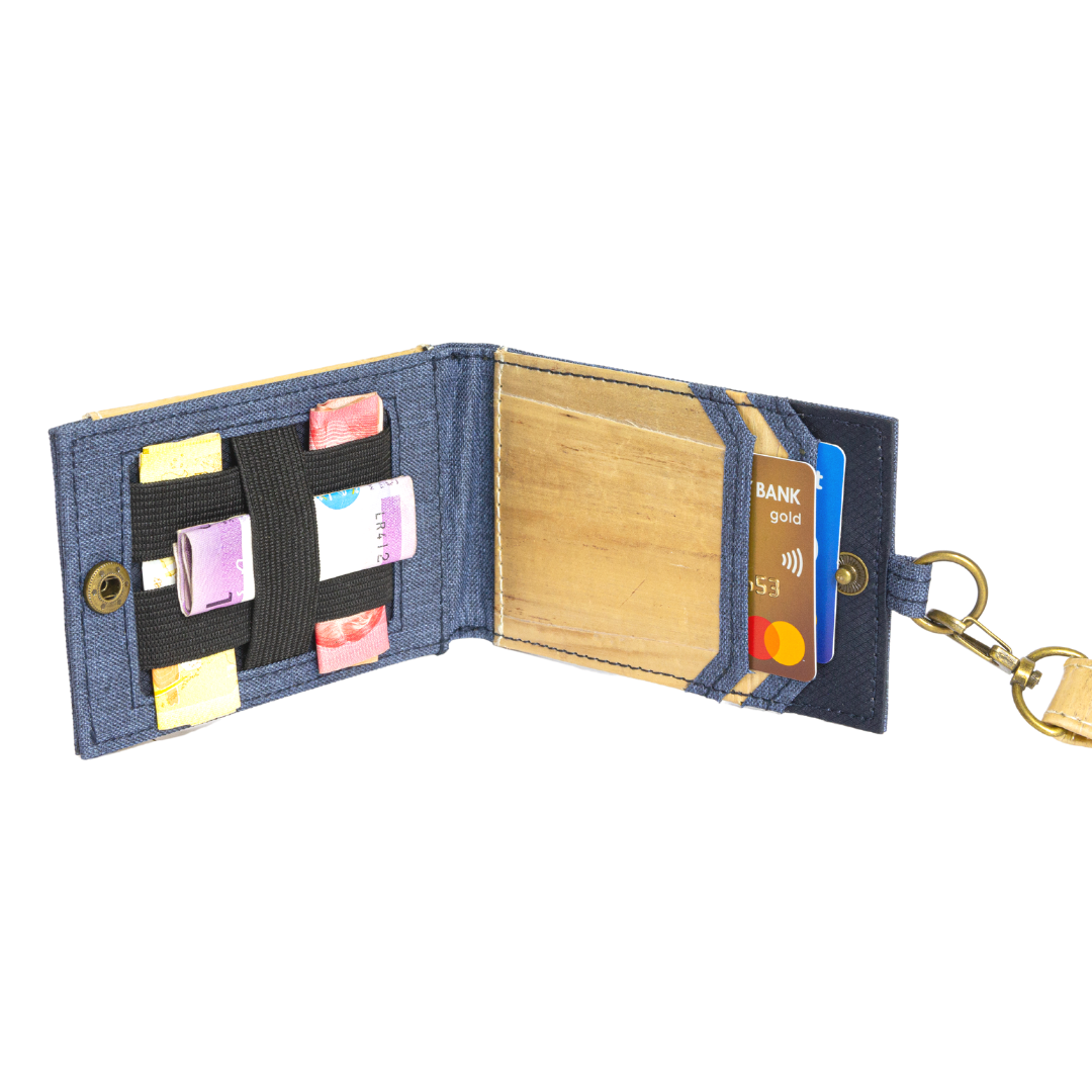 Jacinto and Lirio Kaibigan II ID Vegan Leather Wallet Vertical Orientation