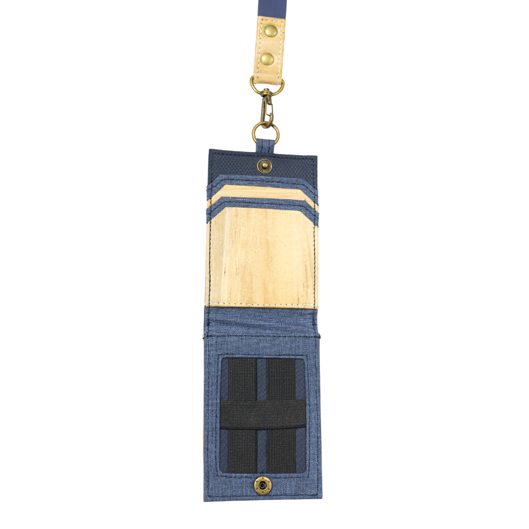 Jacinto and Lirio Kaibigan II ID Vegan Leather Wallet Vertical Orientation