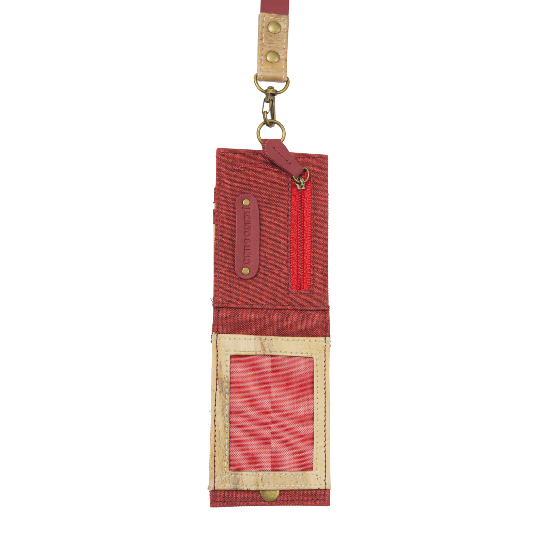 Jacinto and Lirio Kaibigan II ID Vegan Leather Wallet Vertical Orientation