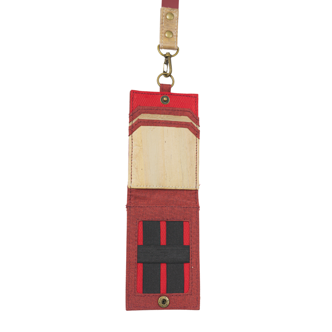 Jacinto and Lirio Kaibigan II ID Vegan Leather Wallet Vertical Orientation