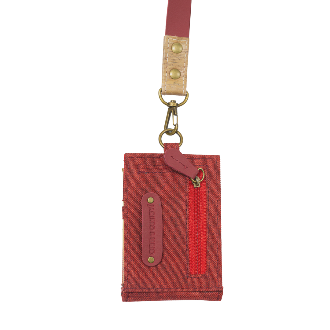 Jacinto and Lirio Kaibigan II ID Vegan Leather Wallet Vertical Orientation