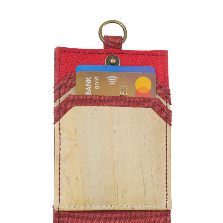 Jacinto and Lirio Kaibigan II ID Vegan Leather Wallet Vertical Orientation