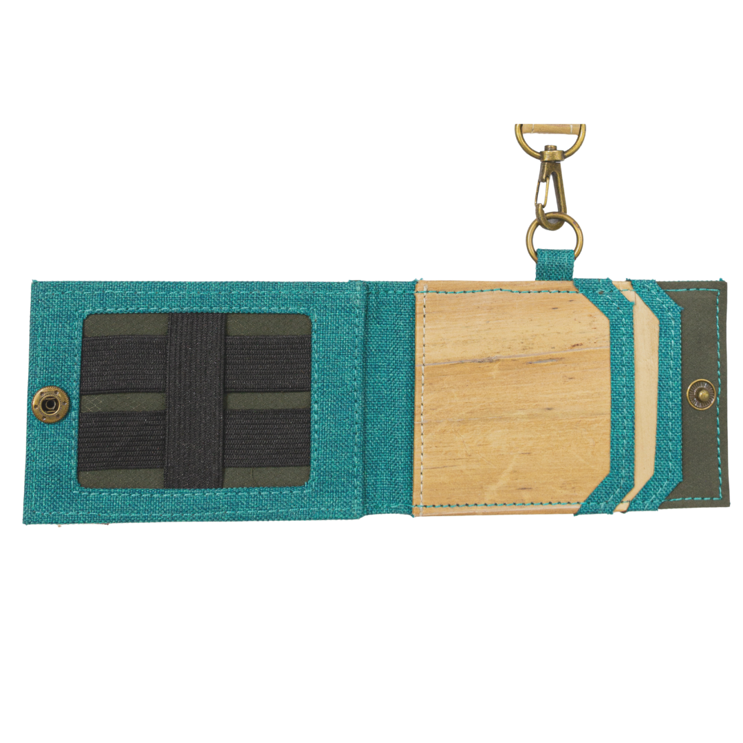 Jacinto and Lirio Kaibigan II ID Vegan Leather Wallet Horizontal Orientation