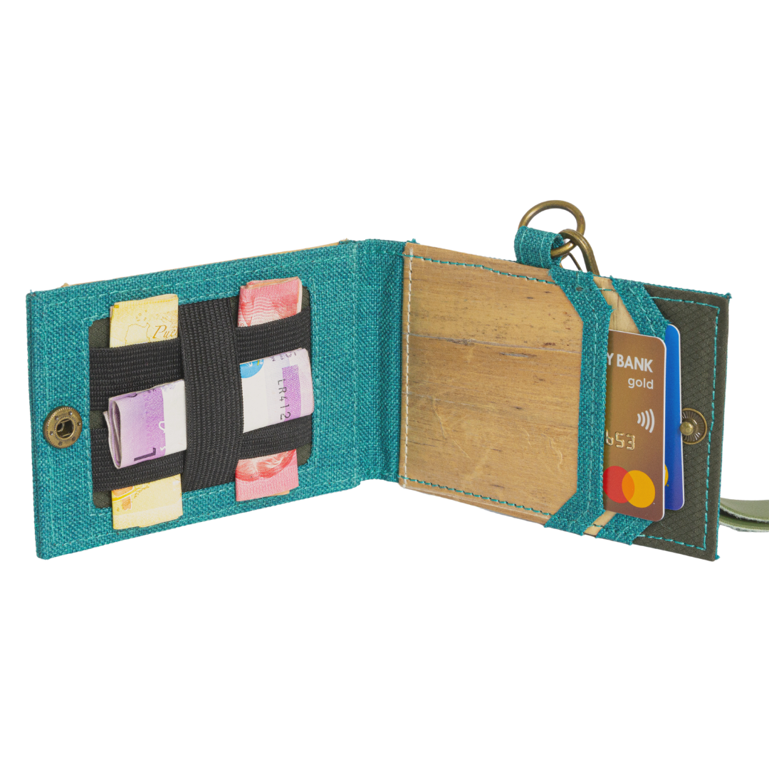 Jacinto and Lirio Kaibigan II ID Vegan Leather Wallet Horizontal Orientation