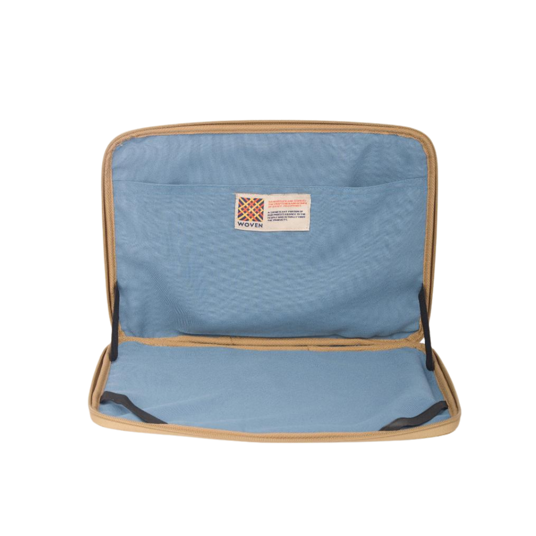 Woven Abre Tikog Grass Laptop Sleeve in Vinta