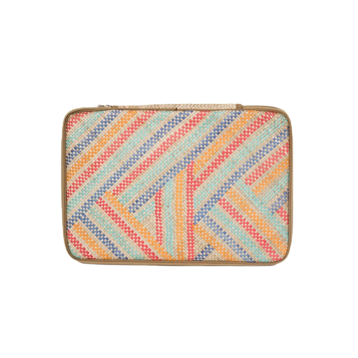 Woven Abre Tikog Grass Laptop Sleeve in Layunin