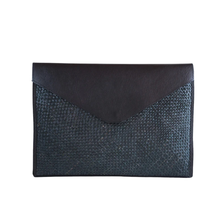 Woven Liham Tikog Grass and Leather Laptop Sleeve
