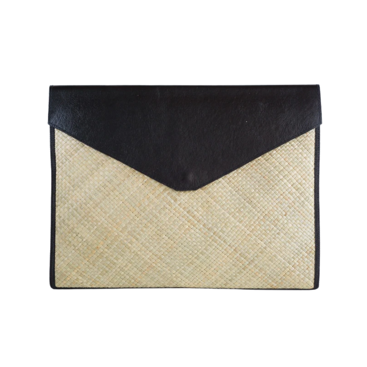 Woven Liham Tikog Grass and Leather Laptop Sleeve
