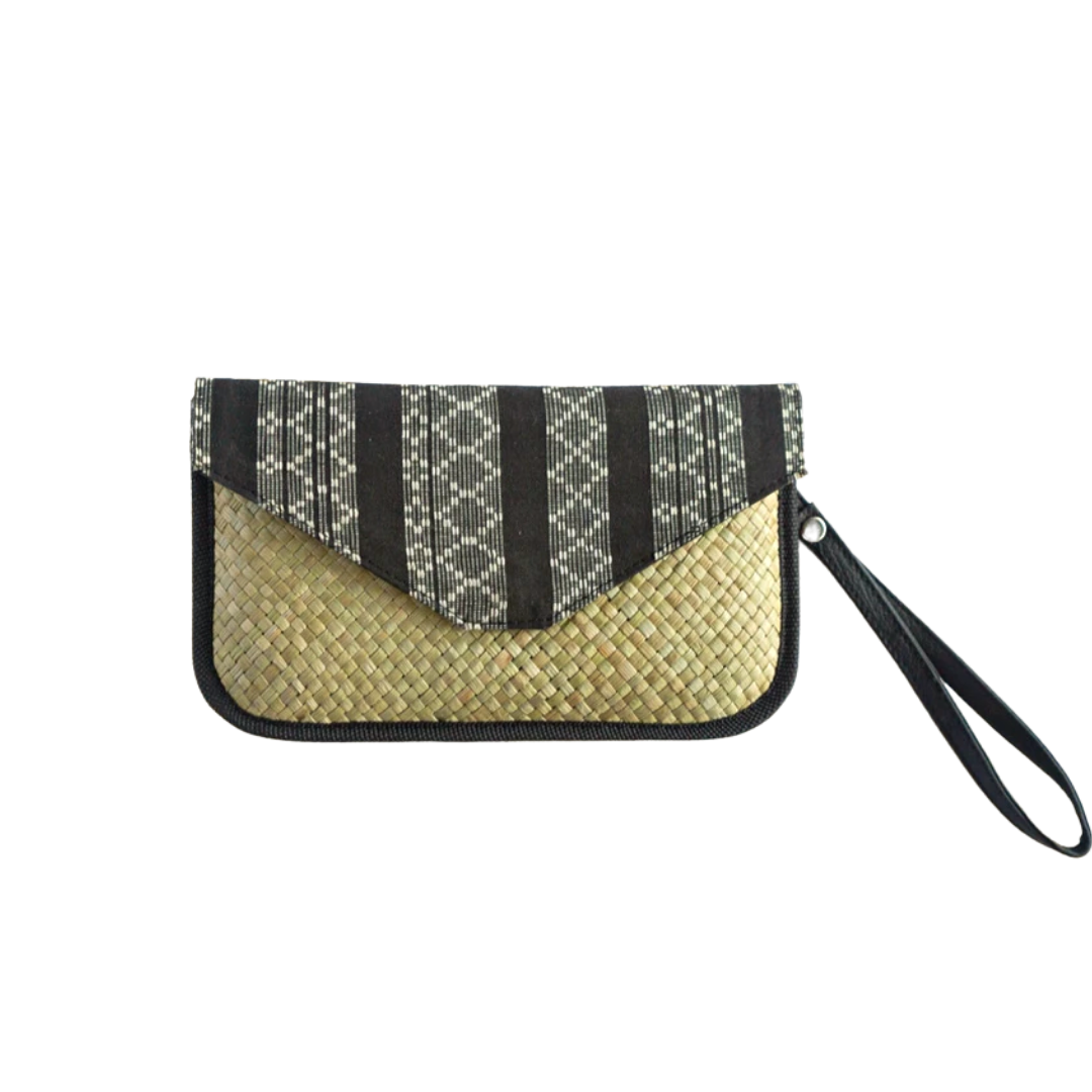 Woven Lingkat Tikog Grass and Indigenous Weaves Envelope Sleeve