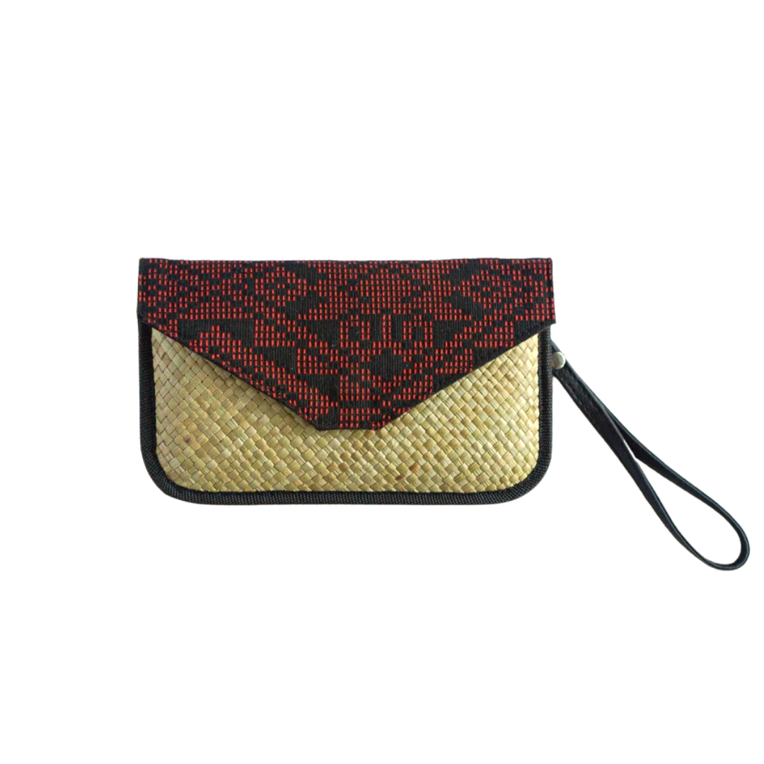 Woven Lingkat Tikog Grass and Indigenous Weaves Envelope Sleeve