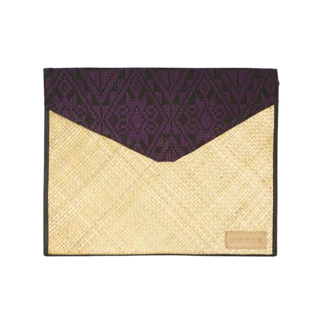 Woven Lingkat Tikog Grass and Indigenous Weaves Laptop Sleeve