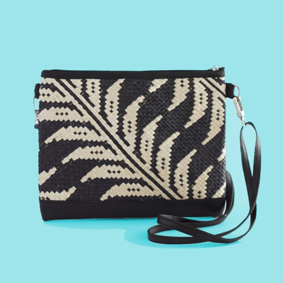 Woven Maya Tikog Grass Sling Bag