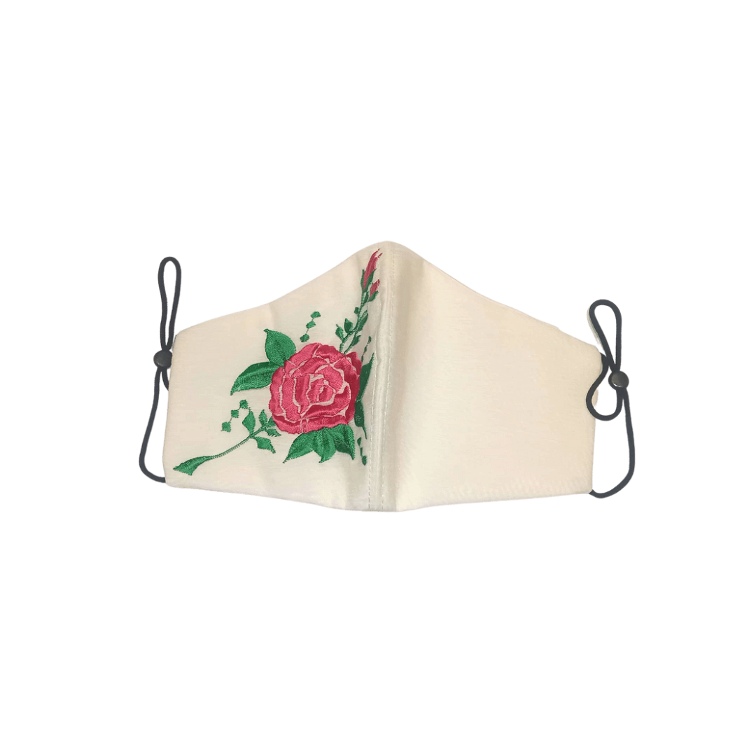 House of Habi PH Rosas Piña Laguna Embroidered Mask with Filter Pocket