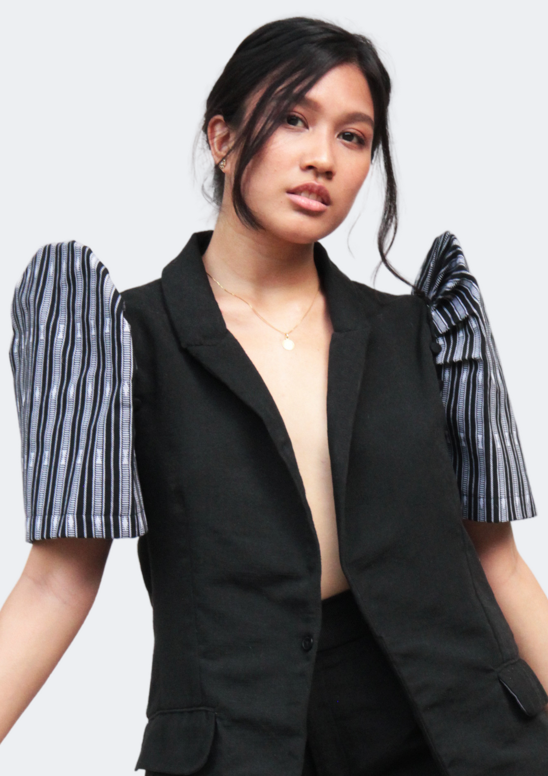 Hanap Habi Cresencia Convertible Blazer Vest