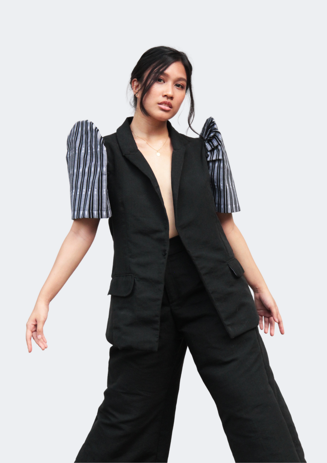 Hanap Habi Cresencia Convertible Blazer Vest