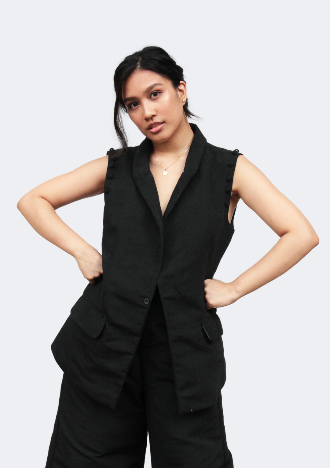 Hanap Habi Cresencia Convertible Blazer Vest