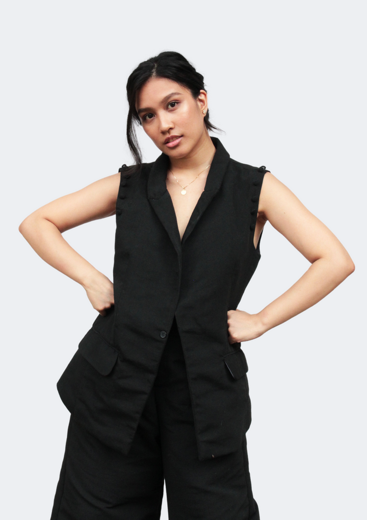 Hanap Habi Cresencia Convertible Blazer Vest