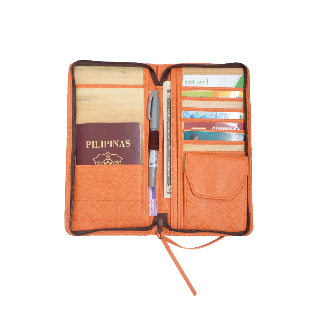 Bucket List Vegan Leather Travel Wallet - Roots Collective PH