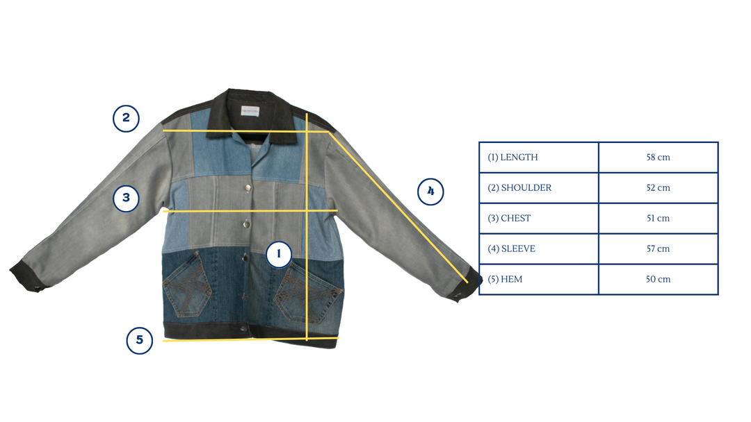 Maong Lona Painted Trucker Denim Jacket