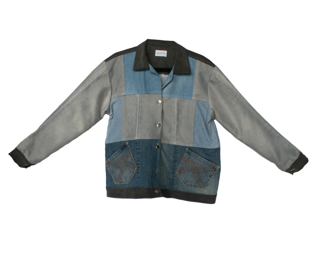 Maong Lona Painted Trucker Denim Jacket