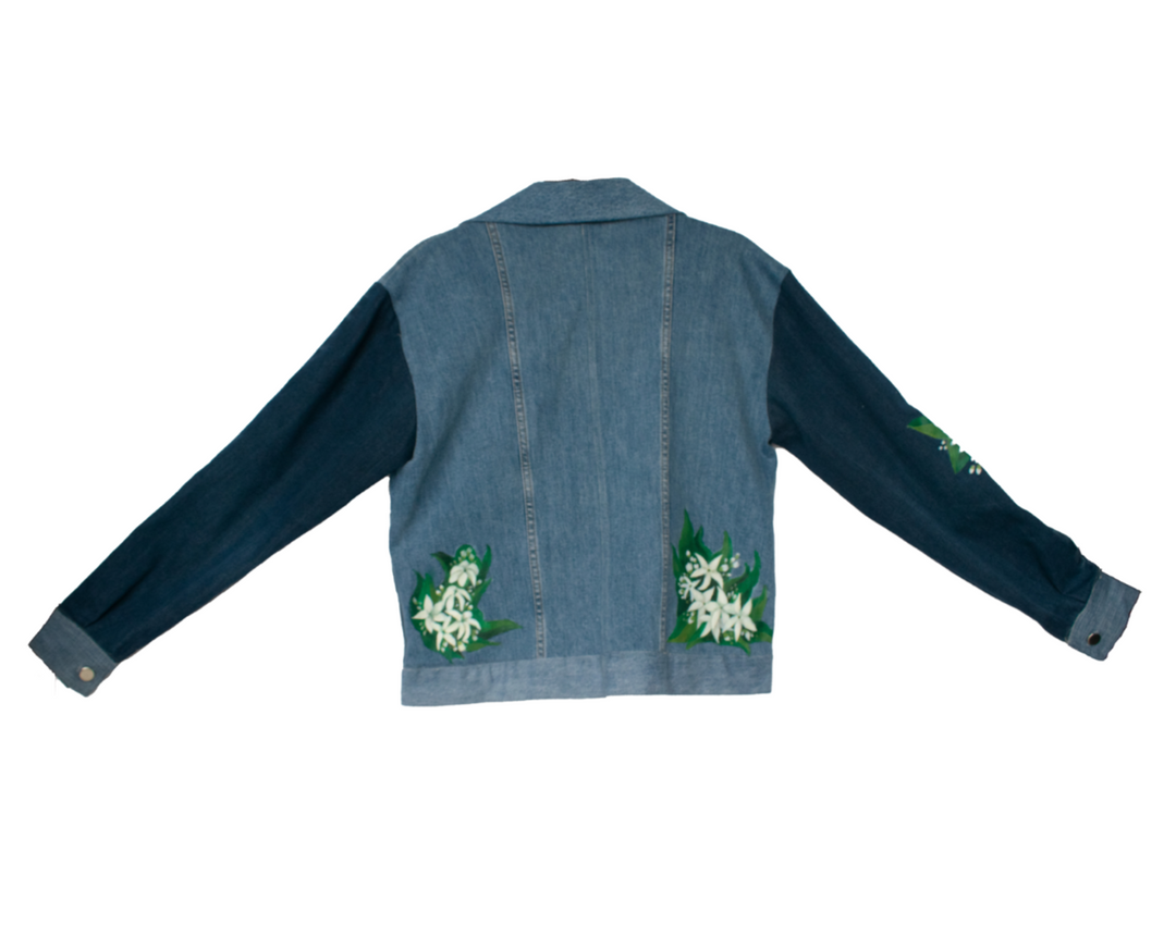 Maong Lona Painted Trucker Denim Jacket