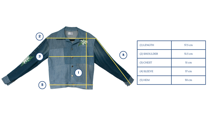 Maong Lona Painted Trucker Denim Jacket