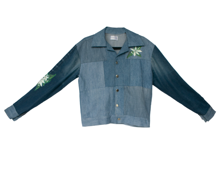 Maong Lona Painted Trucker Denim Jacket