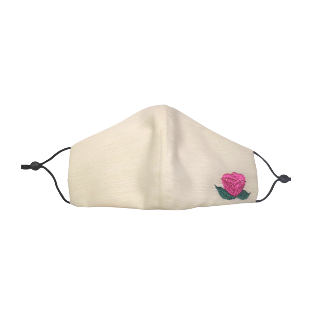 House of Habi PH Rosas Piña Laguna Embroidered Mask with Filter Pocket