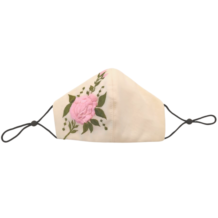 House of Habi PH Rosas Piña Laguna Embroidered Mask with Filter Pocket
