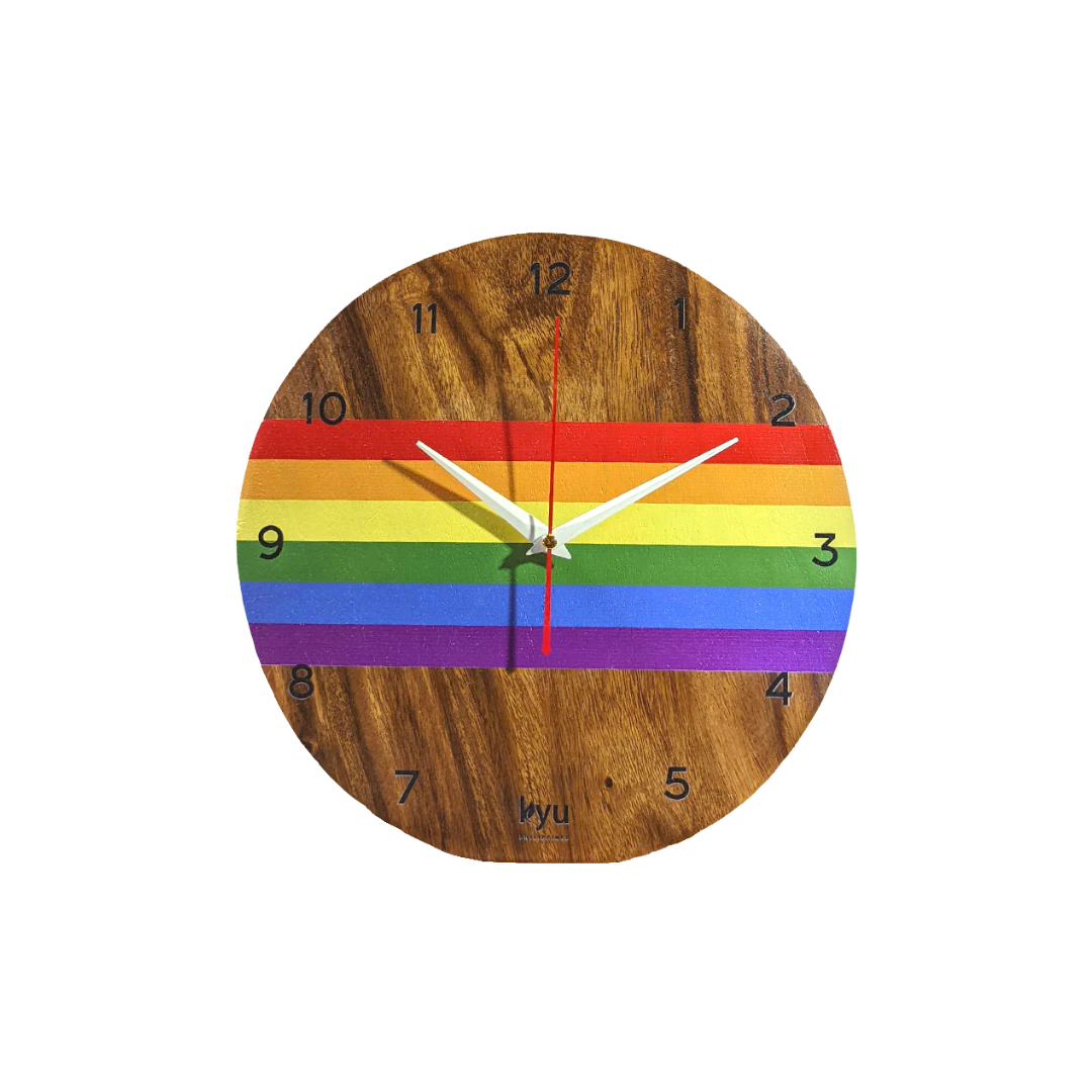 Kyu Philippines Round Desk Clock