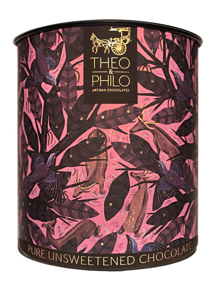 Theo and Philo Chocolates Pure Unsweetened Philippine Chocolate Powder