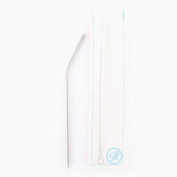 Rookie Bent Metal Straw Set - Silver - Roots Collective PH