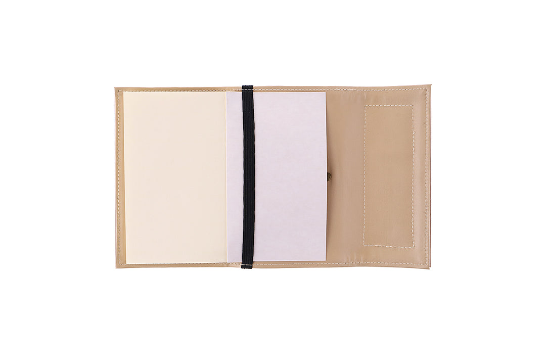 Artisan II Vegan Leather Dual-Cover Notebook Case in Butterscotch & Turquoise (Mini)-Fashion Accessories-Jacinto & Lirio-Roots Collective PH