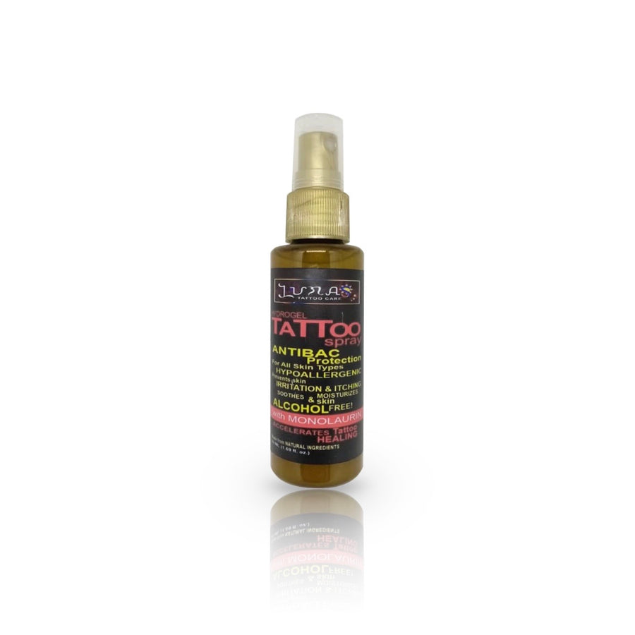 Lunas Hydrogel Tattoo Spray with Monolaurin (60mL) - Roots Collective PH