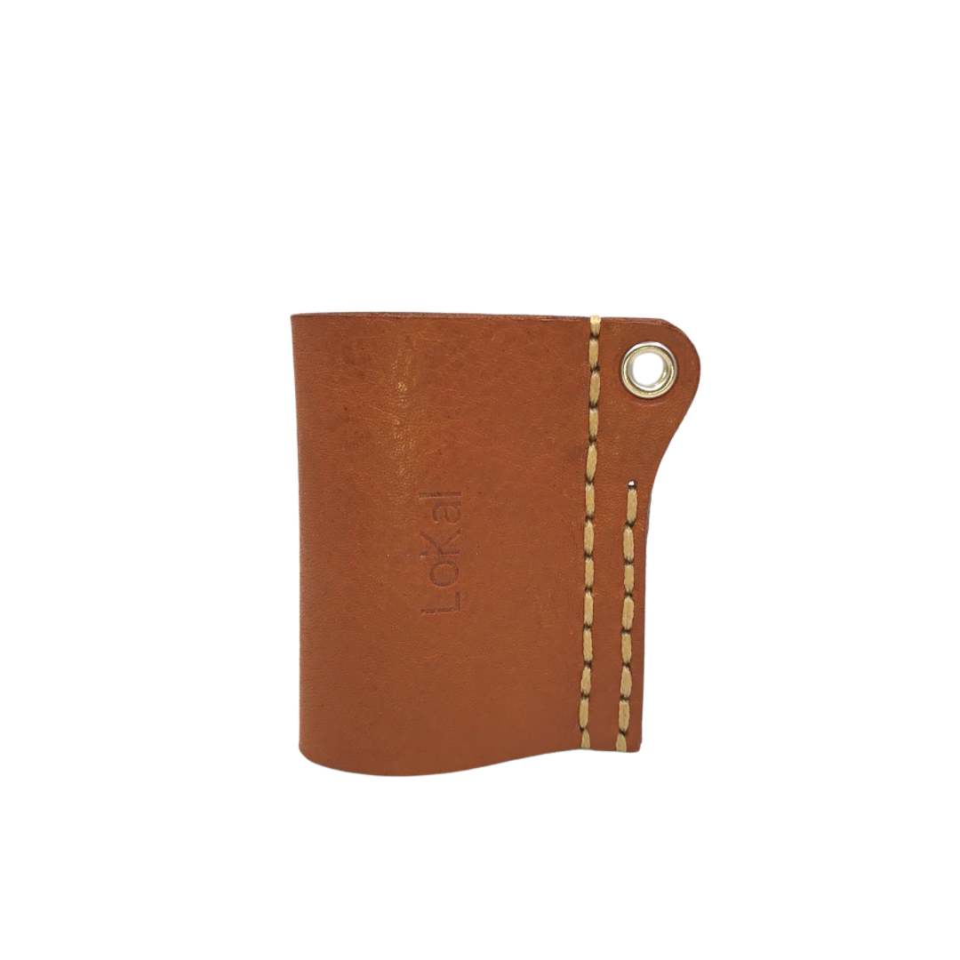 LoKal Crafts Manila Sirius Leather Sanitizer Sleeve