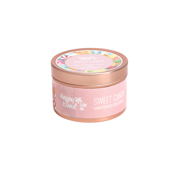 Happy Island Hand-Poured Soy Candle in Sweet Candy