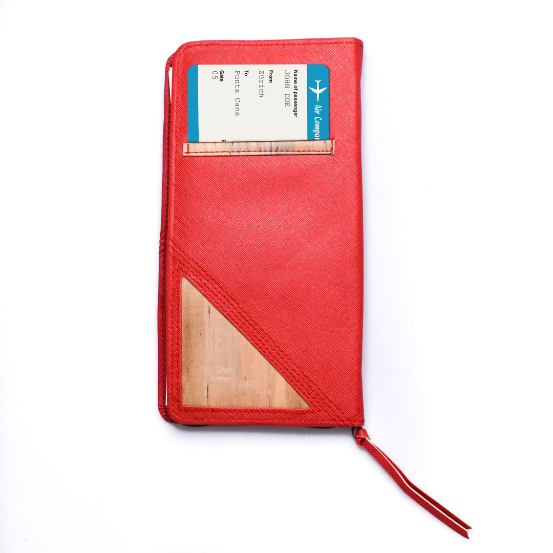 Bucket List Vegan Leather Travel Wallet - Roots Collective PH